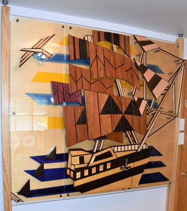 SEA WOLF pic-3 art plexi sections-1 baltic birch back-supports-richWOODart.com-63"x43" 150 lbs.+