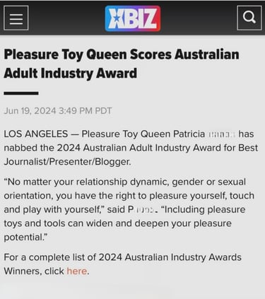 XBIZ News Pleasure Toy Queen