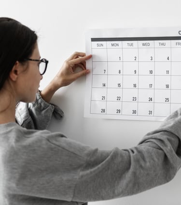 Selección de fecha para recogida de trastero en alquiler en Madrid para estudiantes