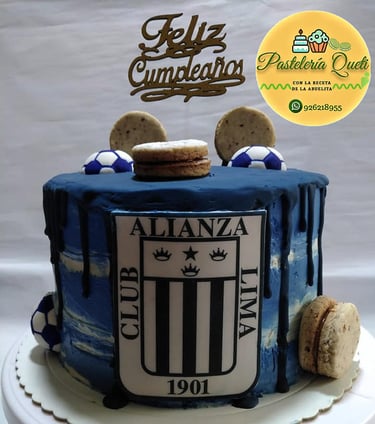 torta alianza lima pasteleria queti personalizada