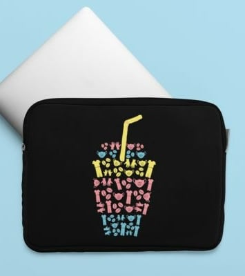 Coffee Scrub Rubber Gloves Laptop Sleeve