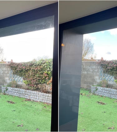 avant - après nettoyage de vitres avant vente par m&m services pro rouen