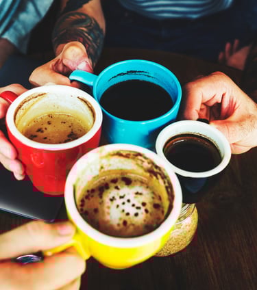 Friends having coffee