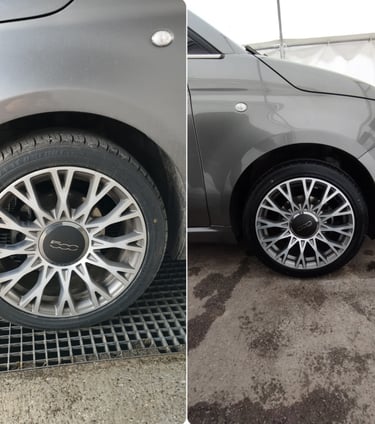 Lavage extérieur automobile avant après