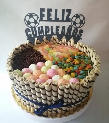 torta candy crush cumpleaños pasteleria queti lima