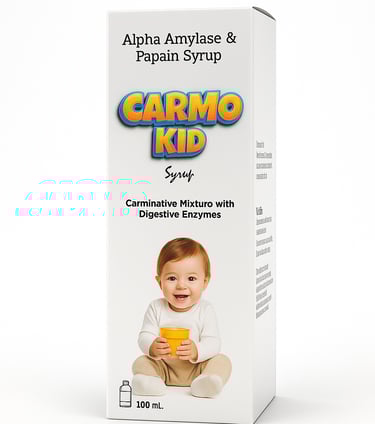 CarmoKid Syrup. Digestive enzyme for children by Strio Healthcare