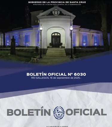 publicar en boletín oficial Santa Cruz 2026