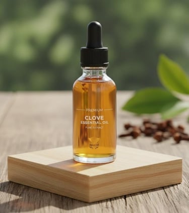 “Eugenol-Rich Clove Essential Oil – Suitable for Pharma, Dental & Aromatherapy Export”