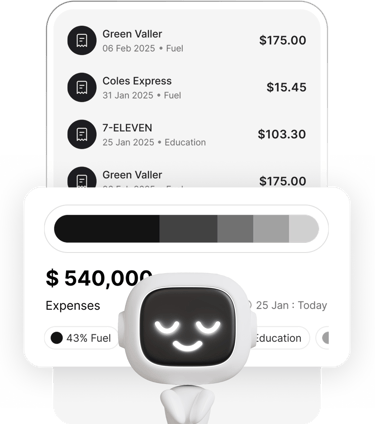 Taxr expense list – organised view of all scanned receipts and categorised expenses