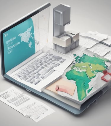 Professional team in navy suits discussing case details in a sleek, gold-accented conference room.