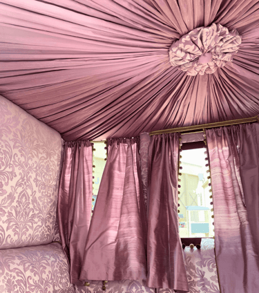 The Upholstery and Design Studio - Interior of a Carriage for Bridgerton series 4
