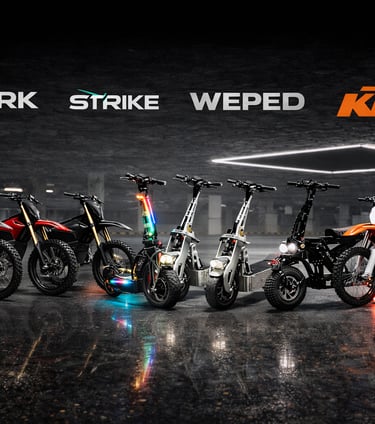 weped scooters and e dirt bikes