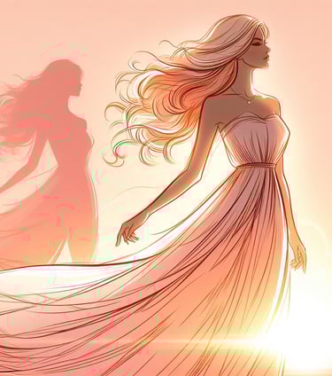 Empowered Woman Glowing with life, Living her Majikal Life