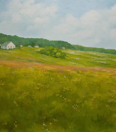 "Field of Flowers" Acrylic $850