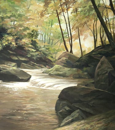 "Glacial Remains" Acrylic $750