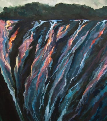 "On The Brink" Acrylic $650