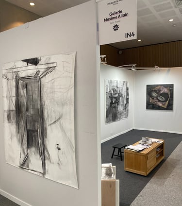 Galerie Maxime Allain seuil porte Marine Bikard Drawing Now 2026 19th