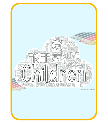 A cover of a digital colouring sheet.