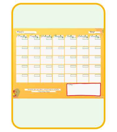 A cover of a digital calendar.