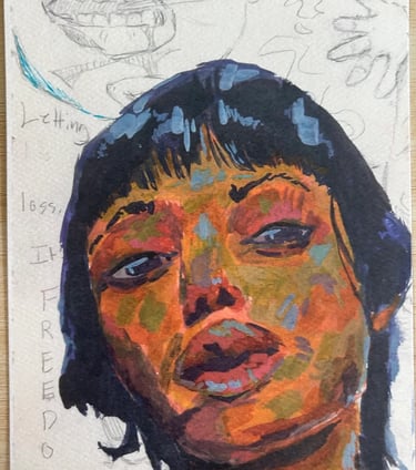 Takara Welter original mixed media artwork