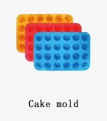 Cake molds of various shapes, including round, square, heart-shaped, etc., to meet different design needs