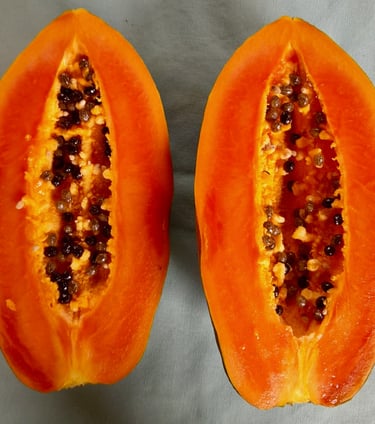 Papaye coupée