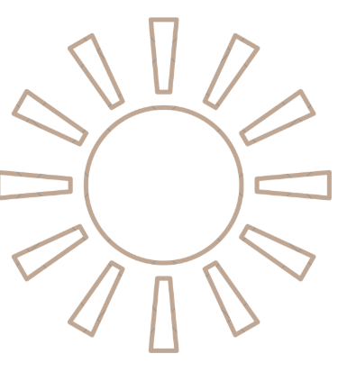 simple line art sun icon, thin outline, hand-drawn style, transparent background, SVG