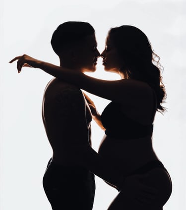 séance photo de grossesse en couple