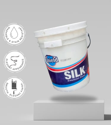 Bucket of Silk Emulsion Paint