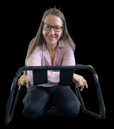 Pleasurelit Patricia with a pleasure chair for her review