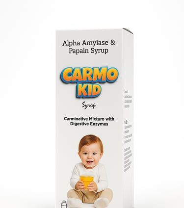 CarmoKid Syrup. Digestive enzyme for children by Strio Healthcare