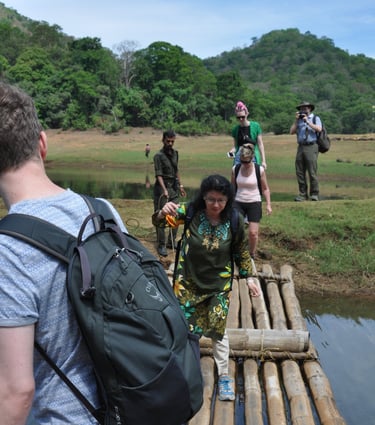 group trek at Periyar Tiger reserve, near Kumily , India