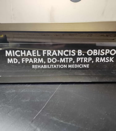 Acrylic Medical Specialist Desk Sign