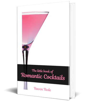 A white book cover featuring a brilliant pink cocktail in a long-stemmed glass