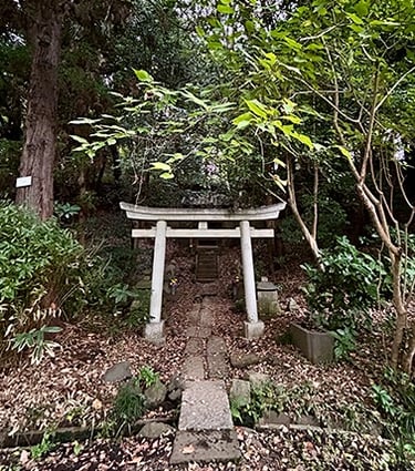Jirô Inari Shrine aux jardins botaniques de Koishikawa à Tokyo