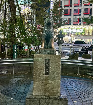 Statue d'Hachiko à Shibuya