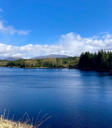 Paysage écossais sous le soleil