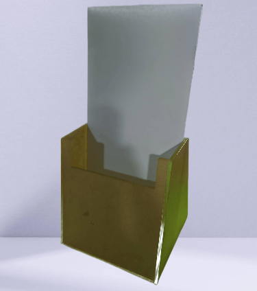 Acrylic Leaflet Holder with Paper Insert