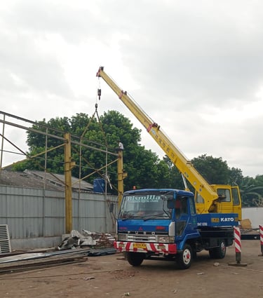 crane 7 ton siap untuk kontruksi