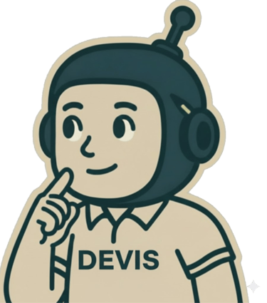 Illustration de BradBot Davis, agent IA de génération de devis, en réflexion. à valenciennes