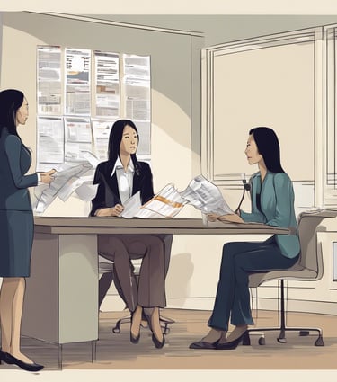 Tax preparer with clients