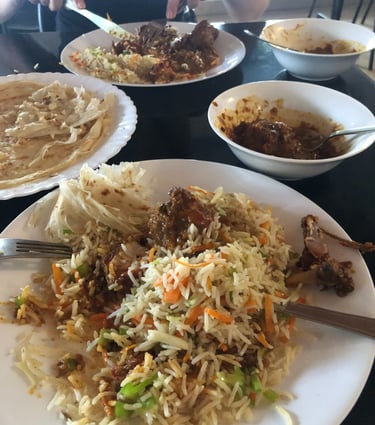 meal in a restaurant in Kochi, Kerala, India