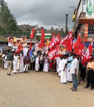 protest at munnar, Kerala, Indida