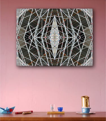 Brutal Cube reproduction sur toile de Lamarcelle