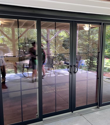 Sliding glass door installation in Matthews NC