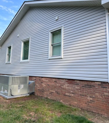 Completed exterior siding replacement in Ballantyne NC