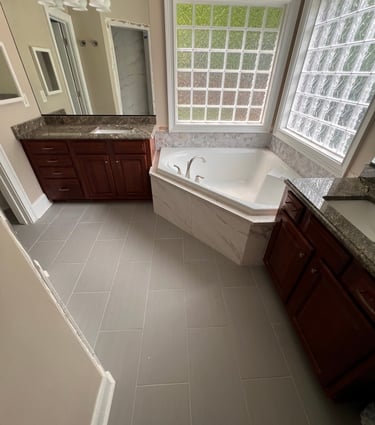 Bathroom renovation completed in Weddington NC