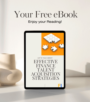 a tablet showing eBook cover on hiring strategies