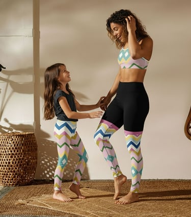 At Little Lanivy, we offer matching activewear and accessories for mothers and daughters. Personaliz
