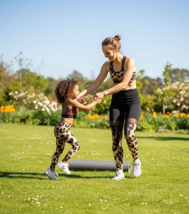 At Little Lanivy, we offer matching activewear and accessories for mothers and daughters. Personaliz
